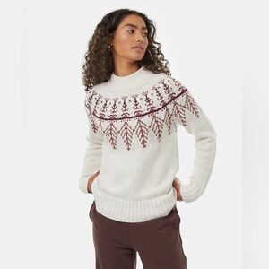 TenTree Highline Wool Intarsia Sweater - Women’s size Large - NWT